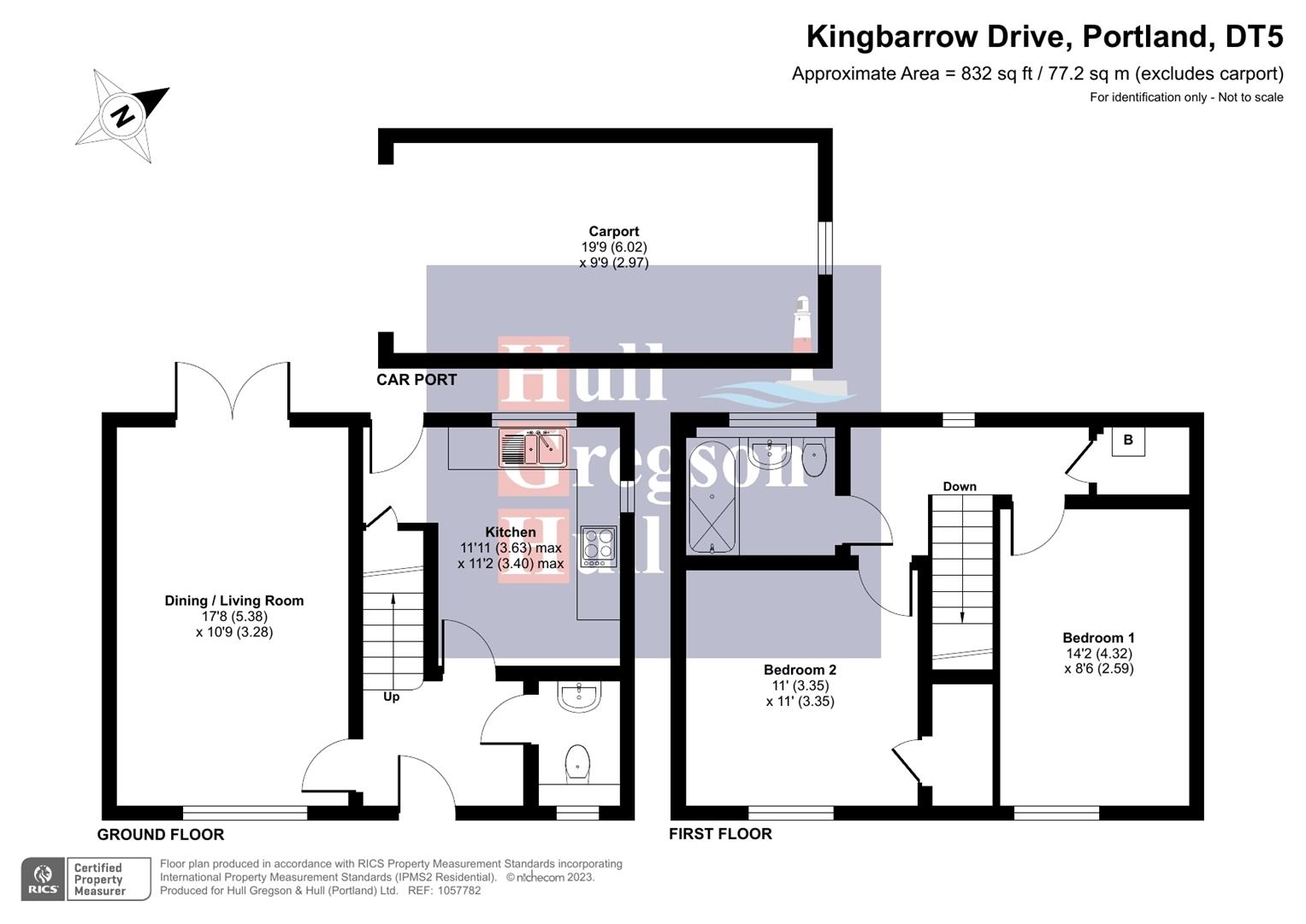 Floorplan for Kingbarrow Drive, The Windmills, Easton, Portland