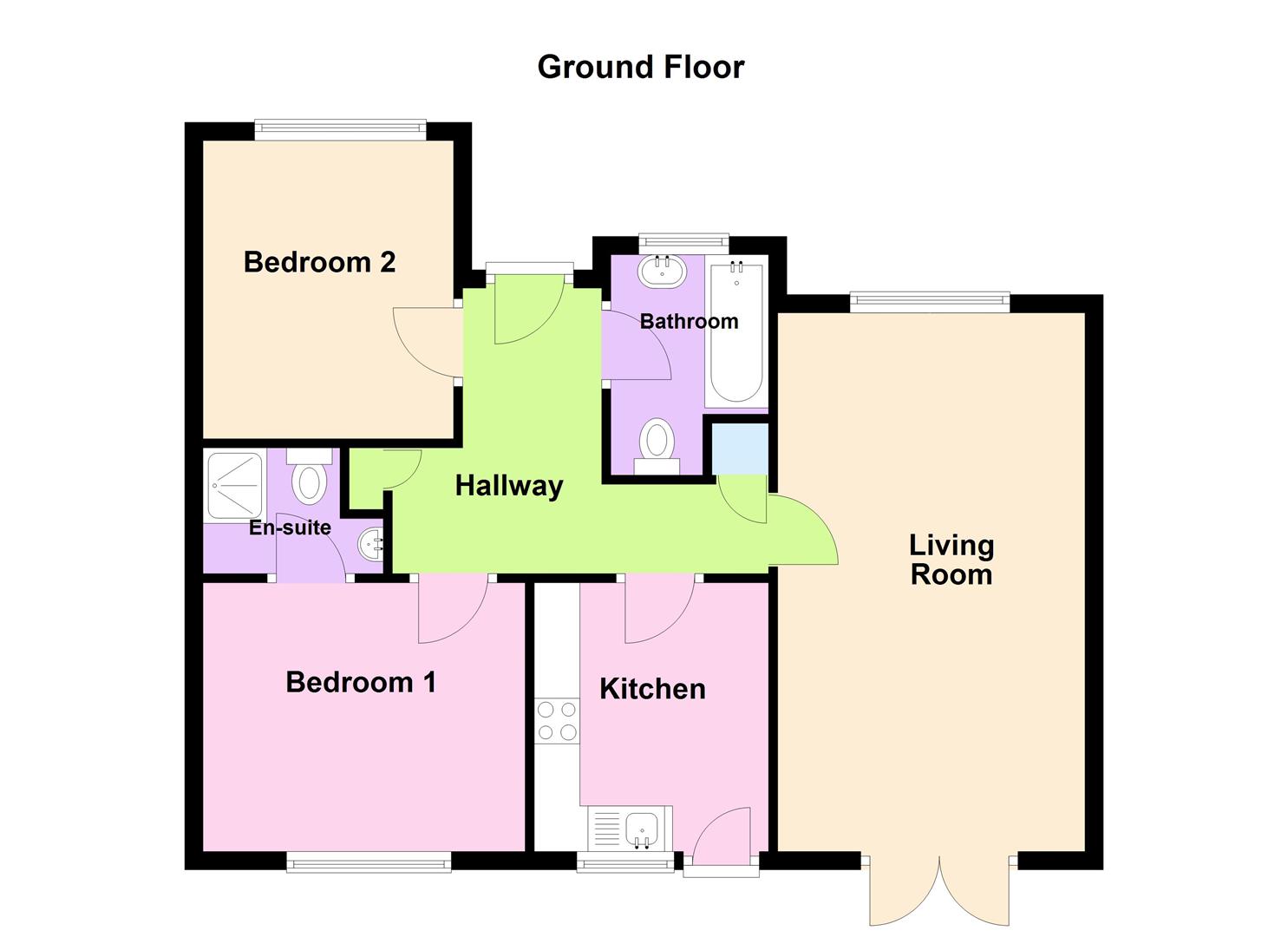 Floorplan for Rolfe Crescent, Chickerell, Weymouth