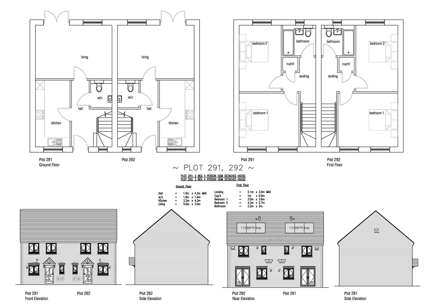 Floorplan for Plot 293 Curtis Fields, 21 Blossom Grove, Weymouth DT4 0FS