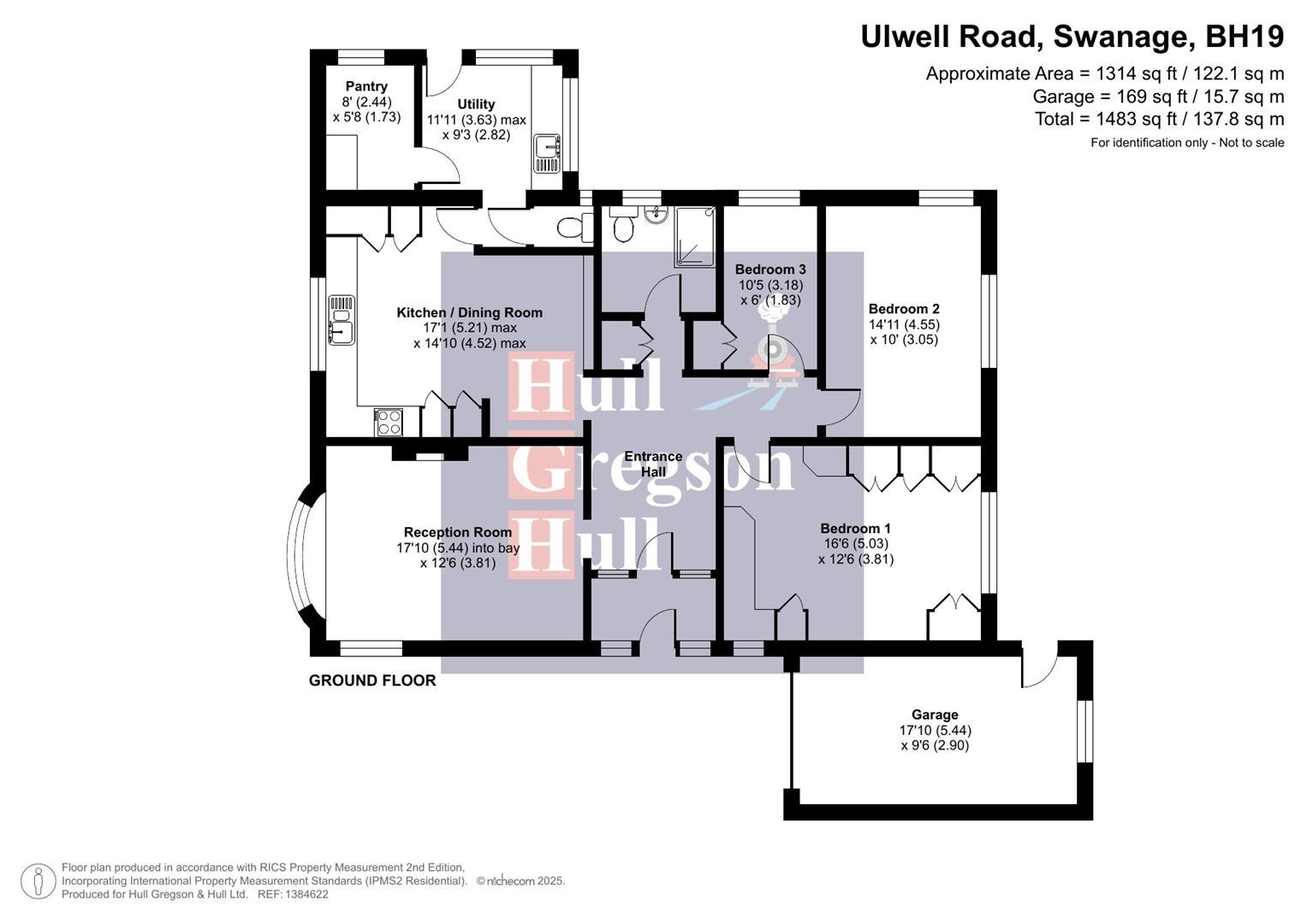 Floorplan for Ulwell Road, Swanage