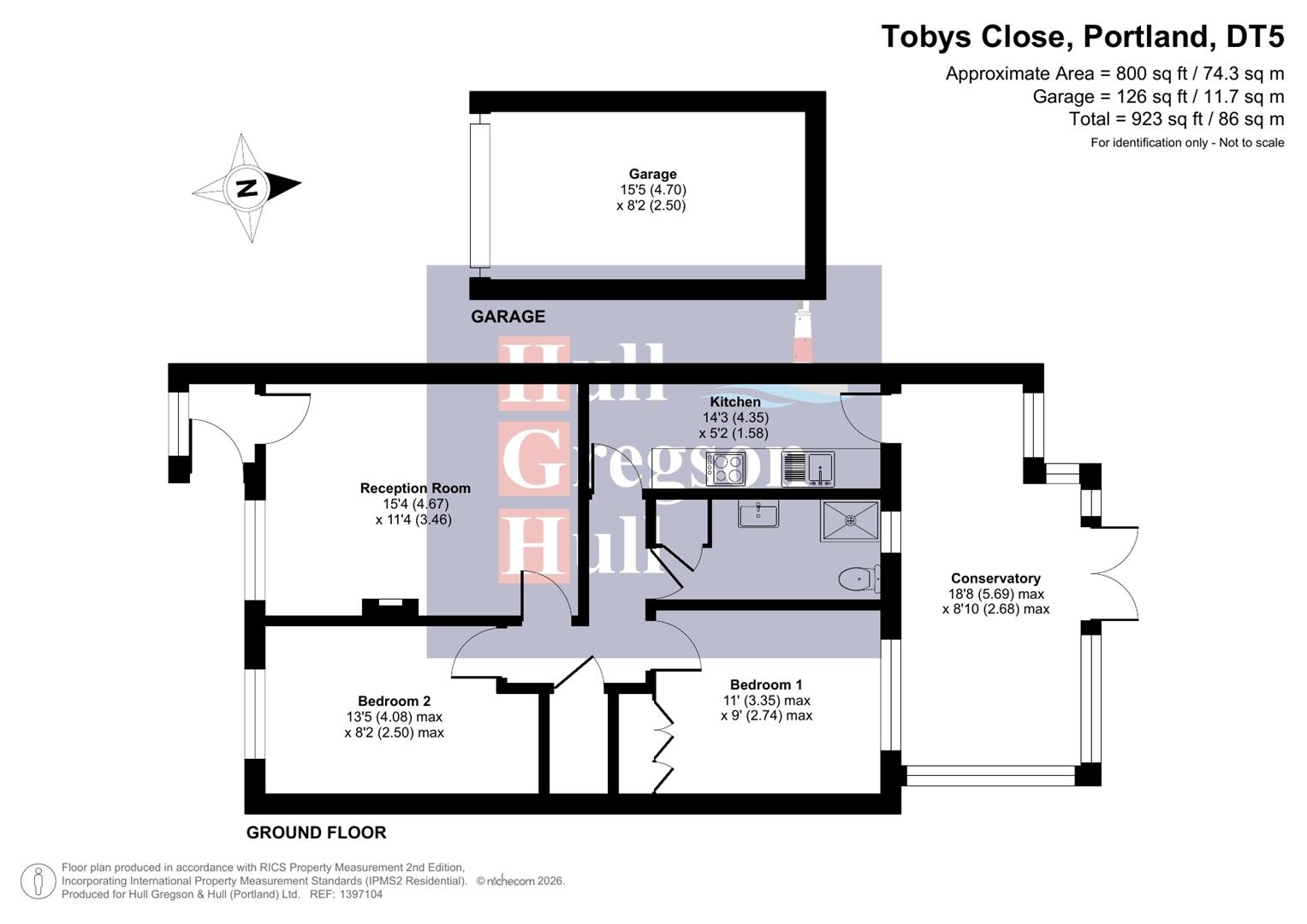 Floorplan for Tobys Close, Portland