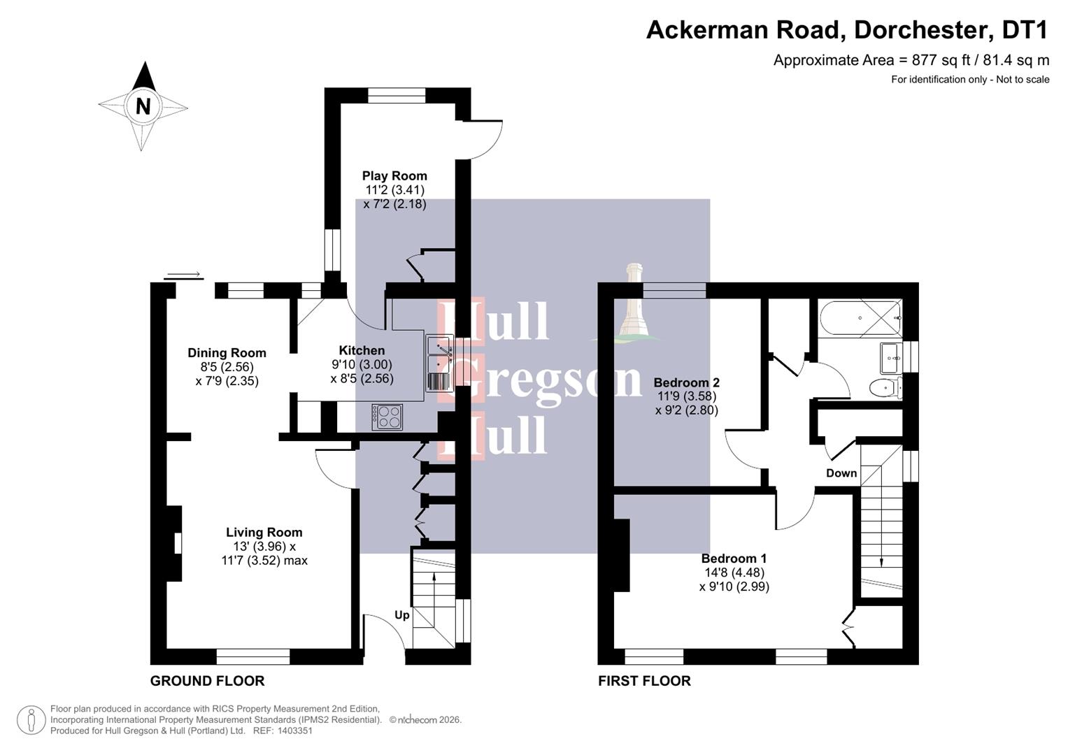 Floorplan for Ackerman Road, Dorchester