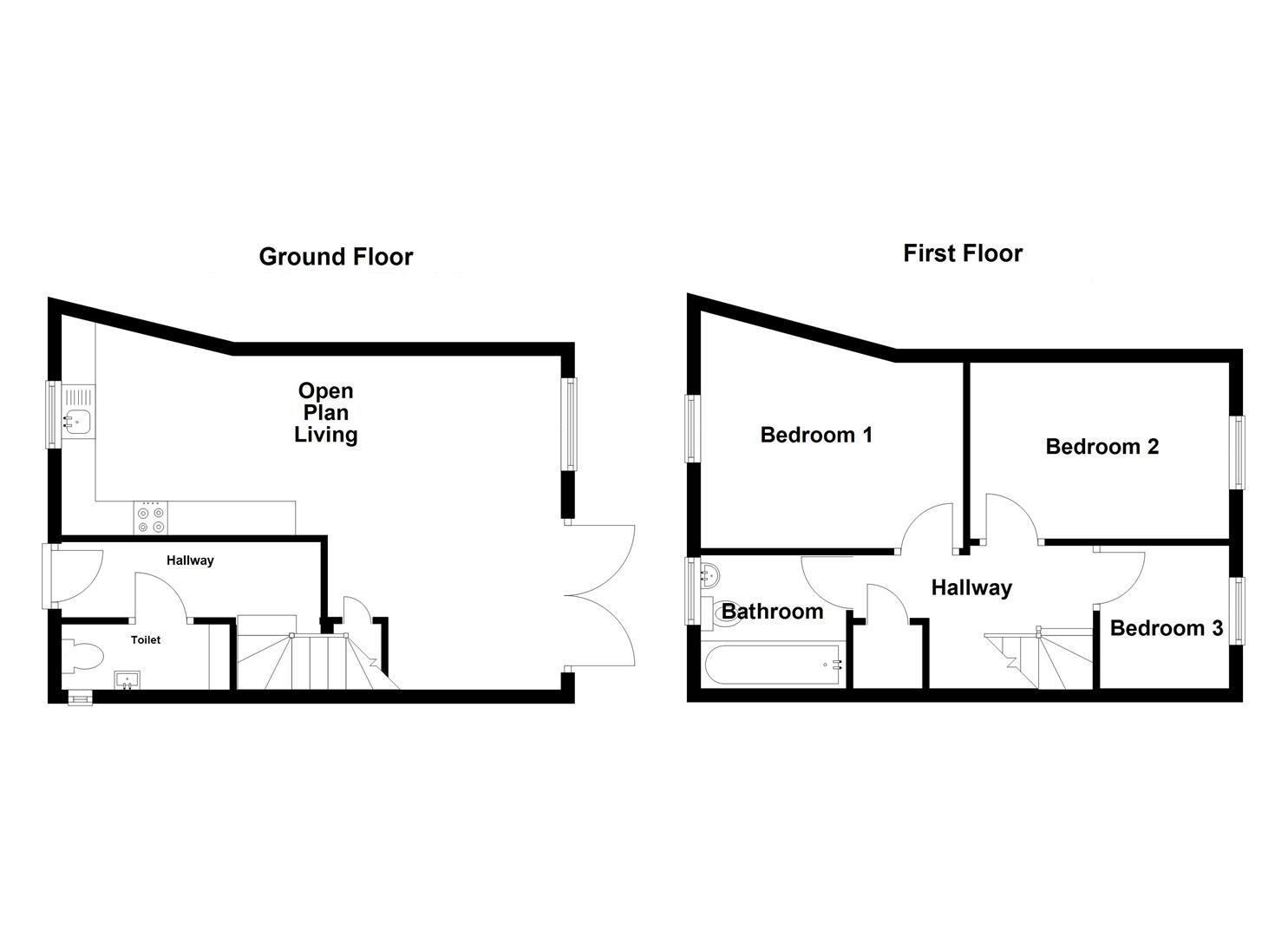 Floorplan for High Street, Fortuneswell, Portland