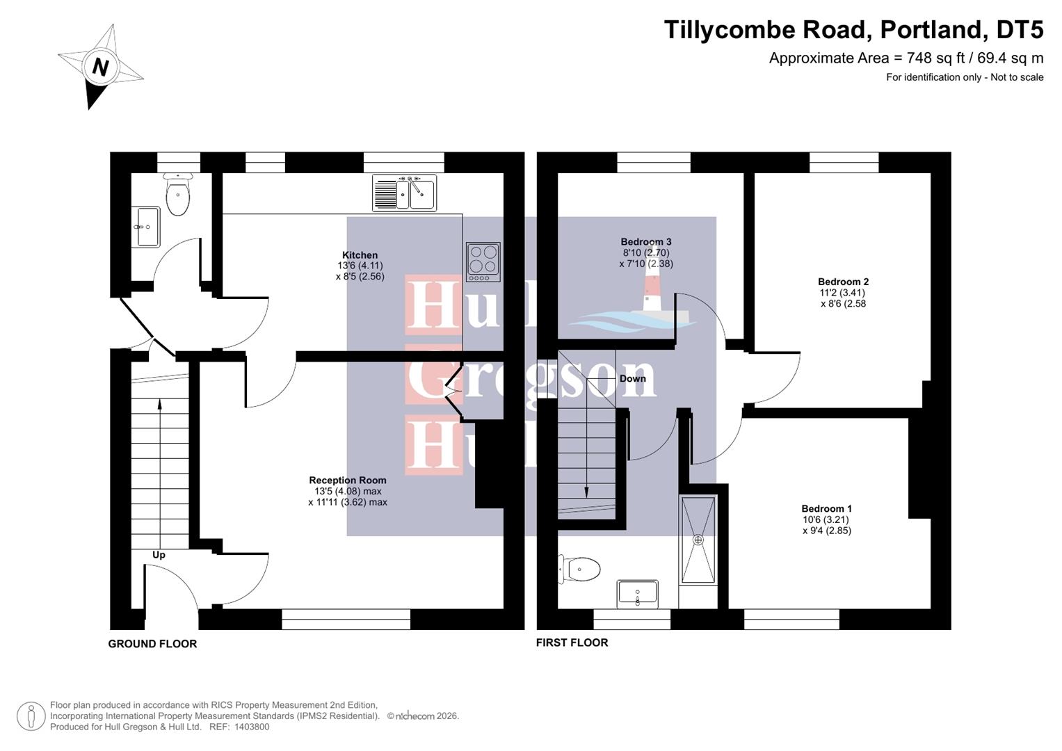 Floorplan for Tillycombe Road, Portland