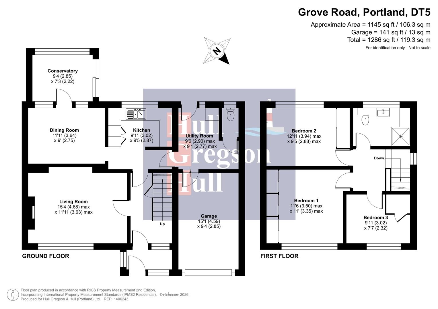 Floorplan for Grove Road, Portland
