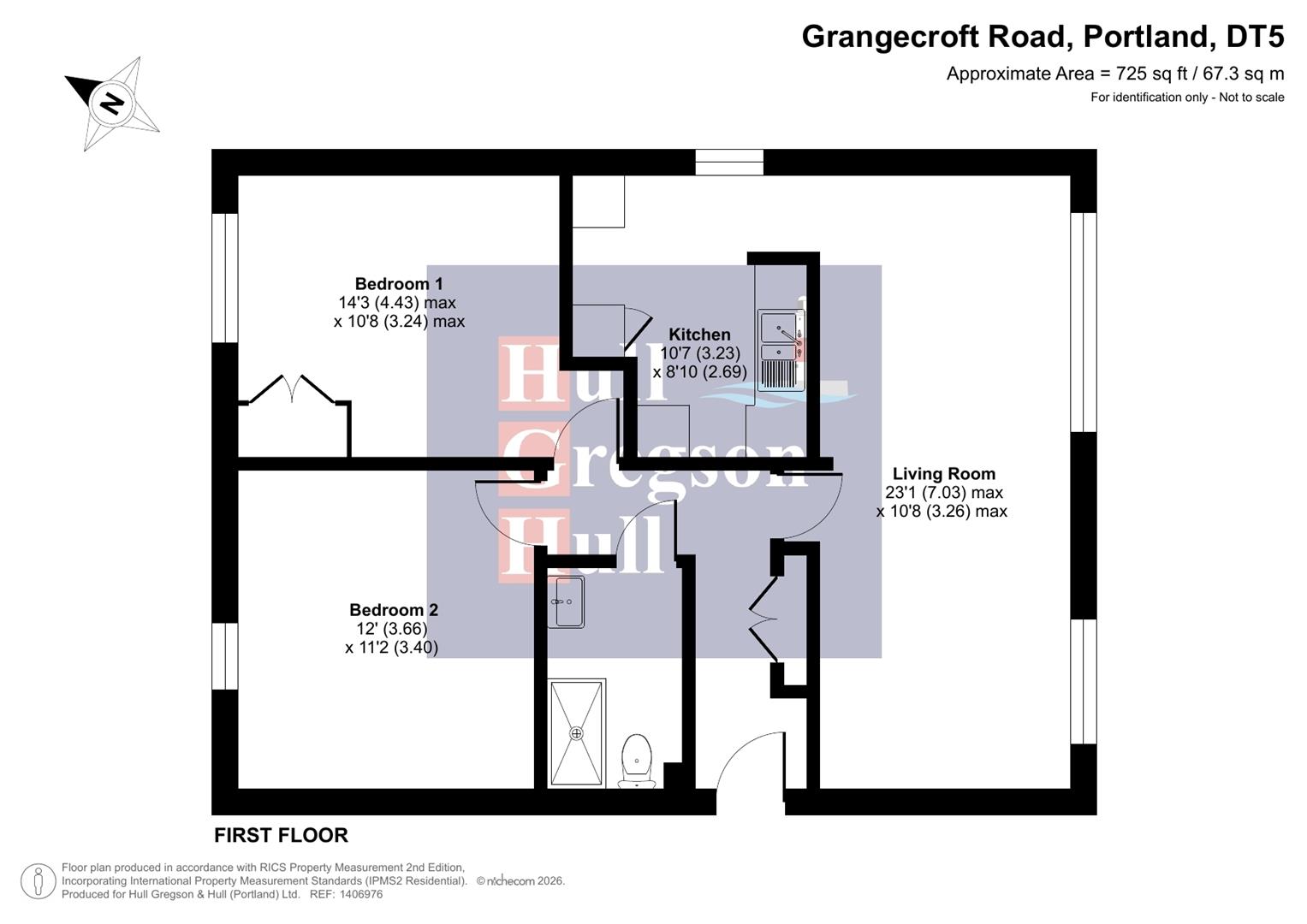 Floorplan for Grangecroft Road, Portland