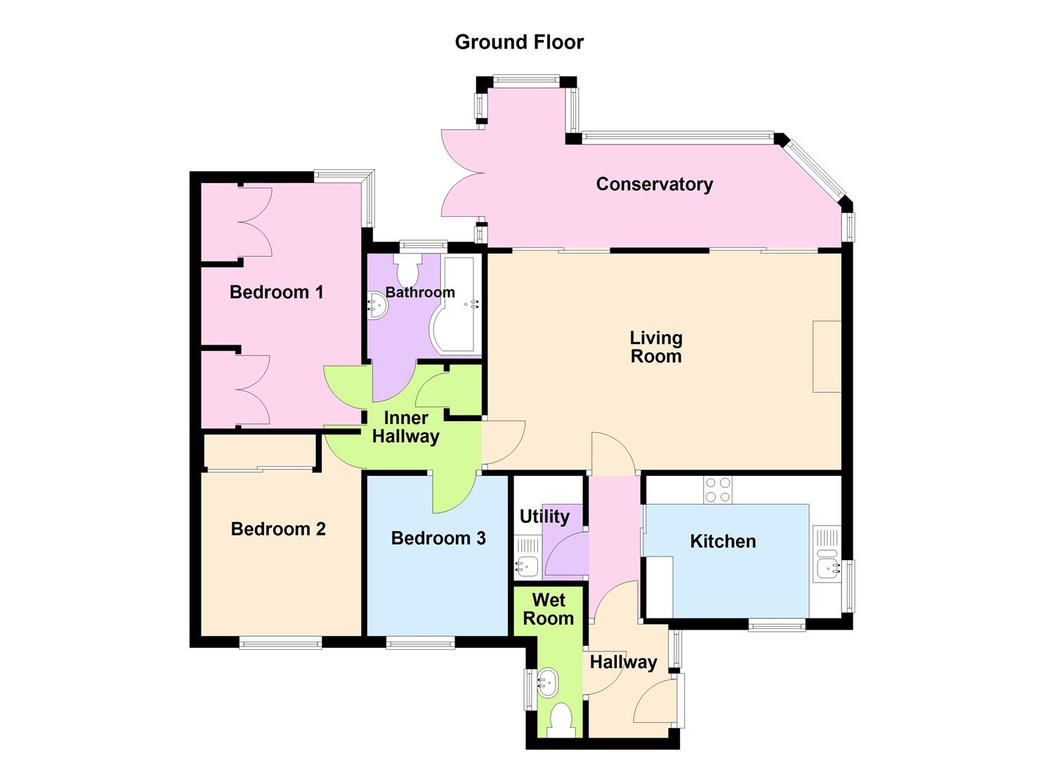 Floorplan for Connaught Gardens, Weymouth