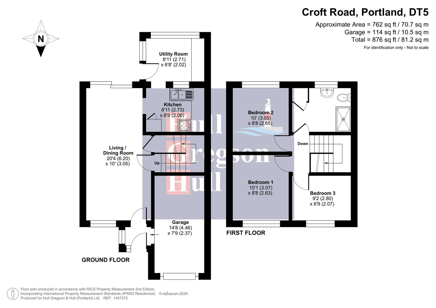 Floorplan for Croft Road, Portland