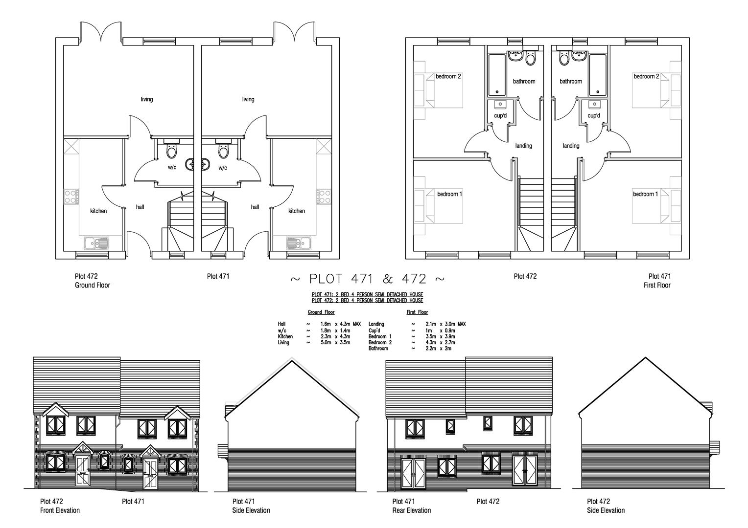 Floorplan for Plot 471 Markham Fields, 45 Markham Avenue, Weymouth DT4 0QL
