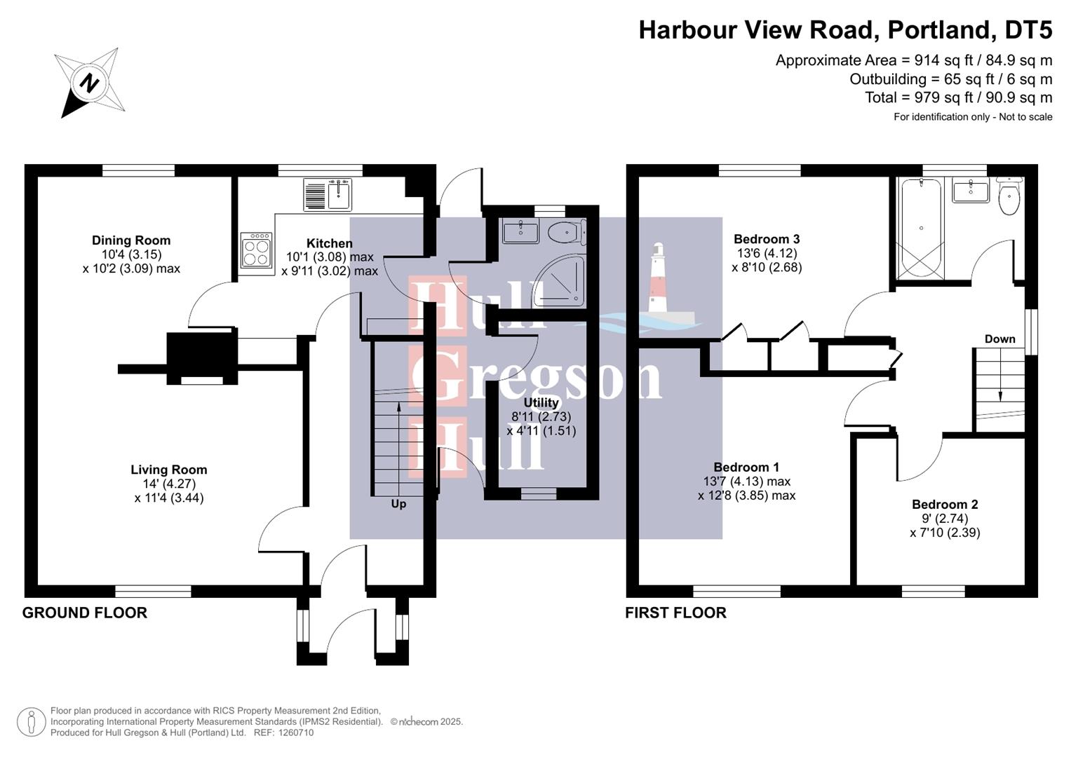 Floorplan for Harbour View Road, Portland