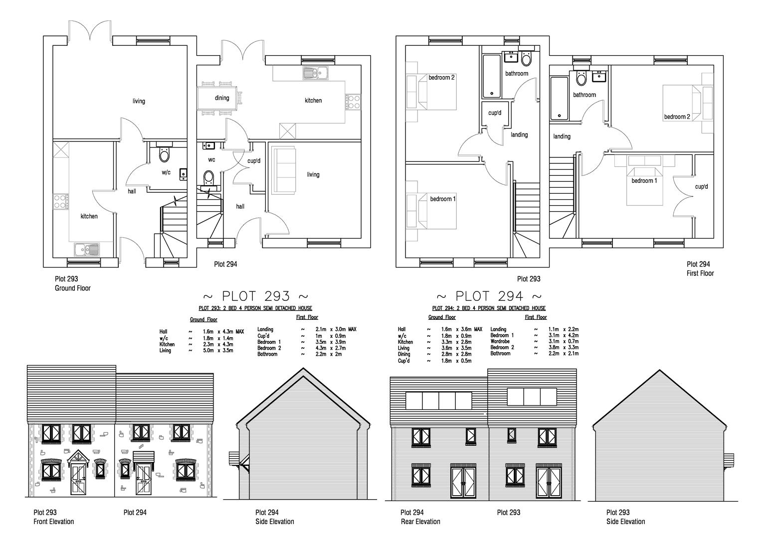 Floorplan for Plot 294 Curtis Fields, 23 Blossom Grove, Weymouth, DT4 0FT