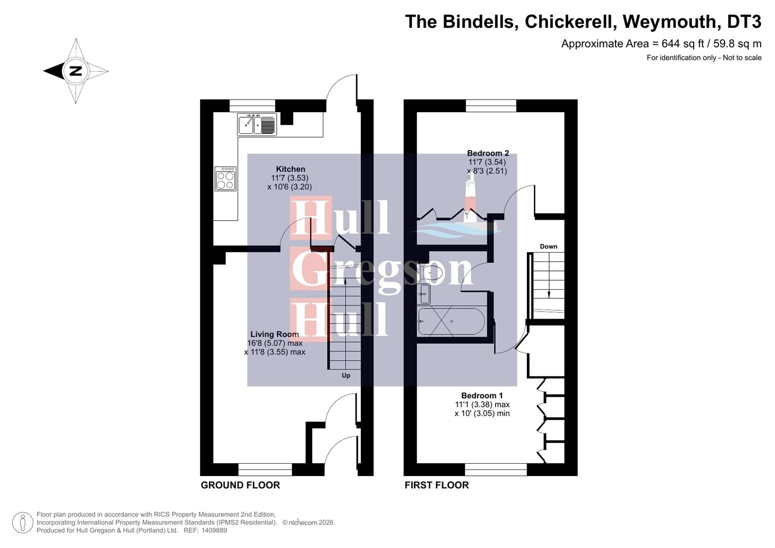 Floorplan for The Bindells, Chickerell, Weymouth
