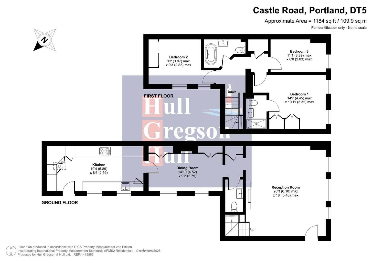 Floorplan for The Old Police Station, Castle Road., Portland