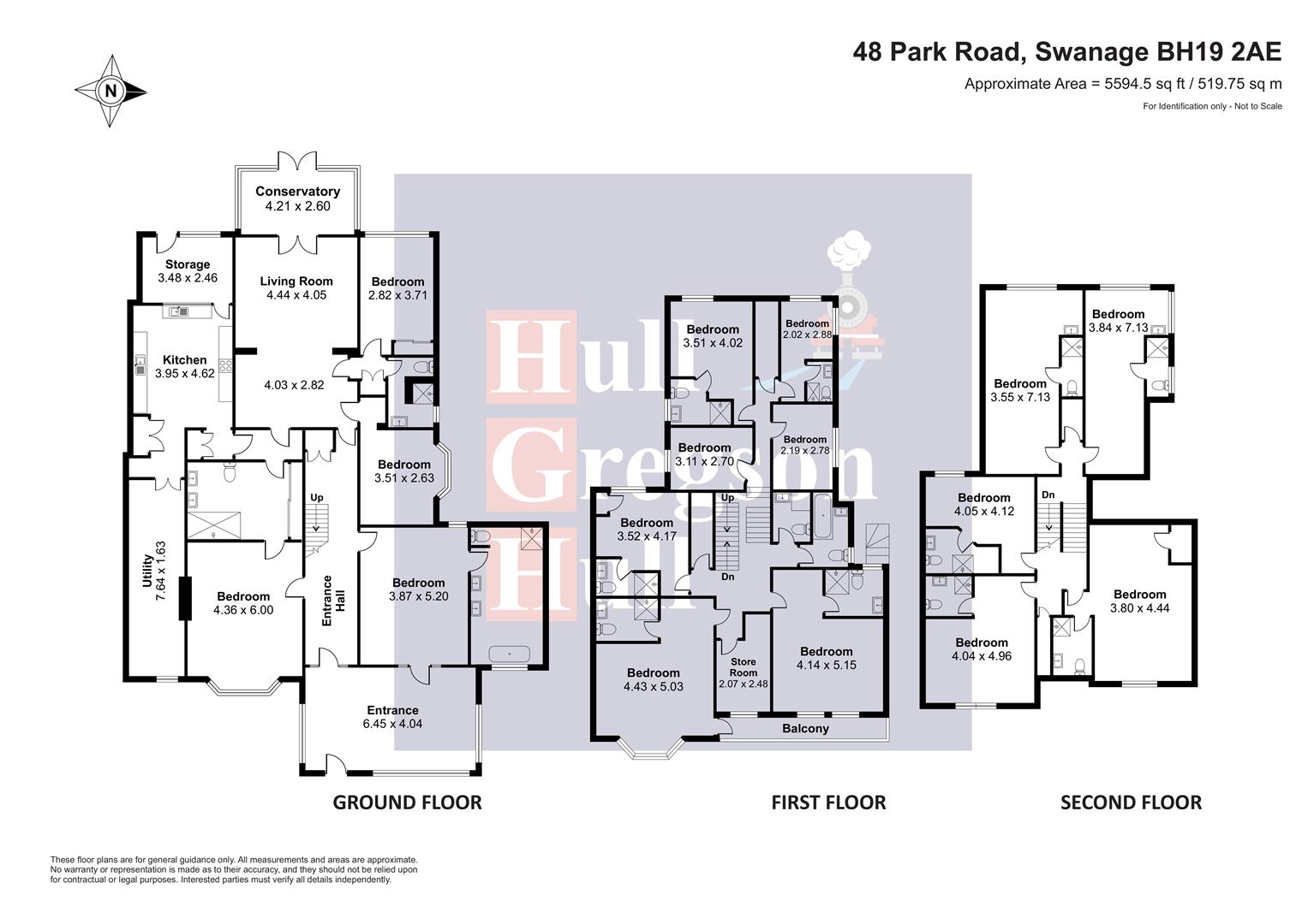 Floorplan for 48. Park Road, Swanage