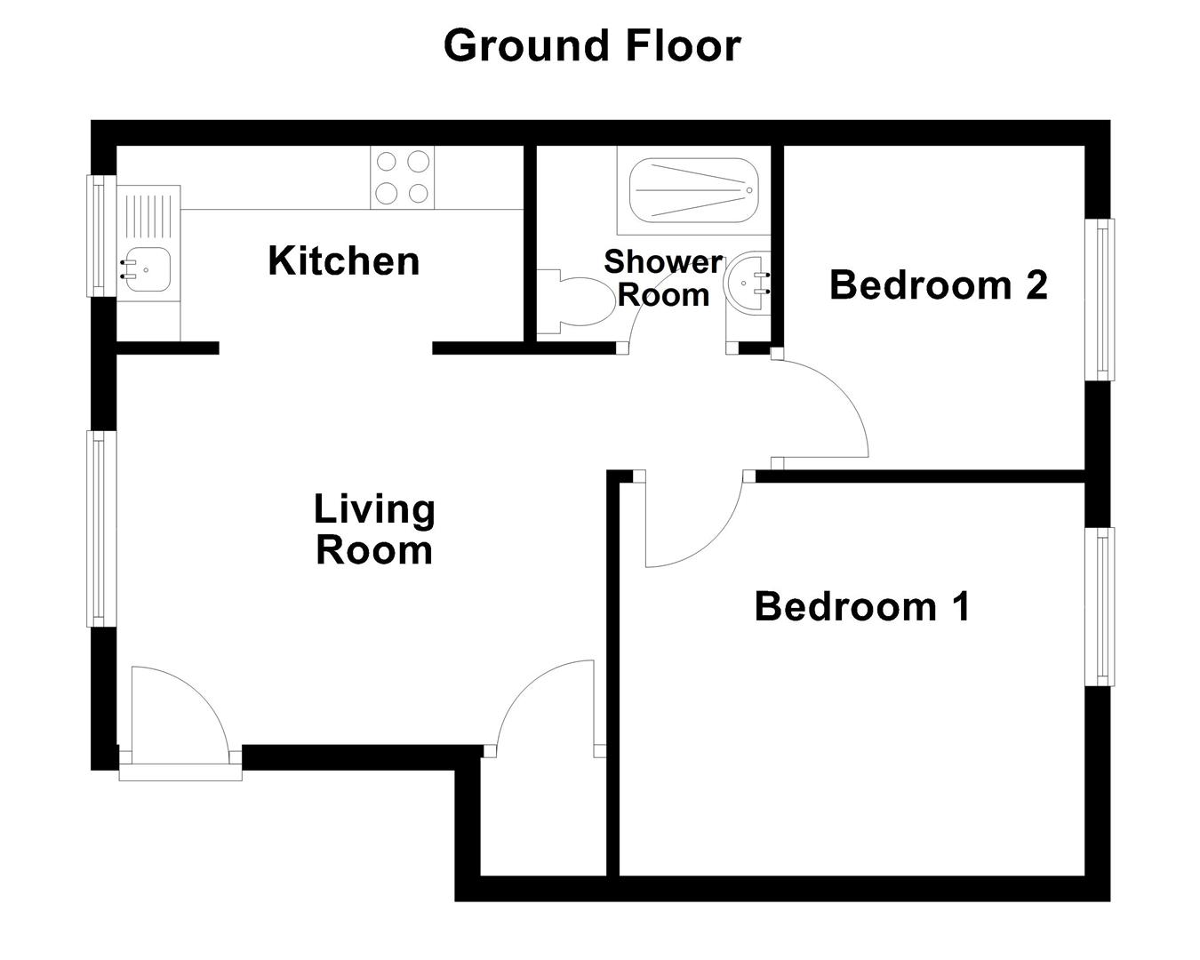Floorplan for Louviers Road, Weymouth