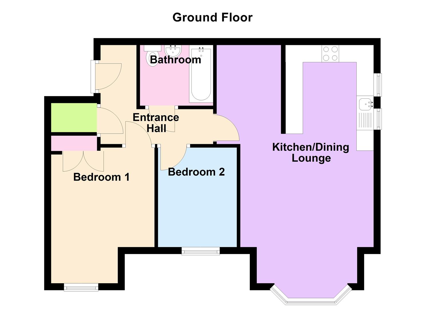Floorplan for Kirtleton Avenue, Weymouth
