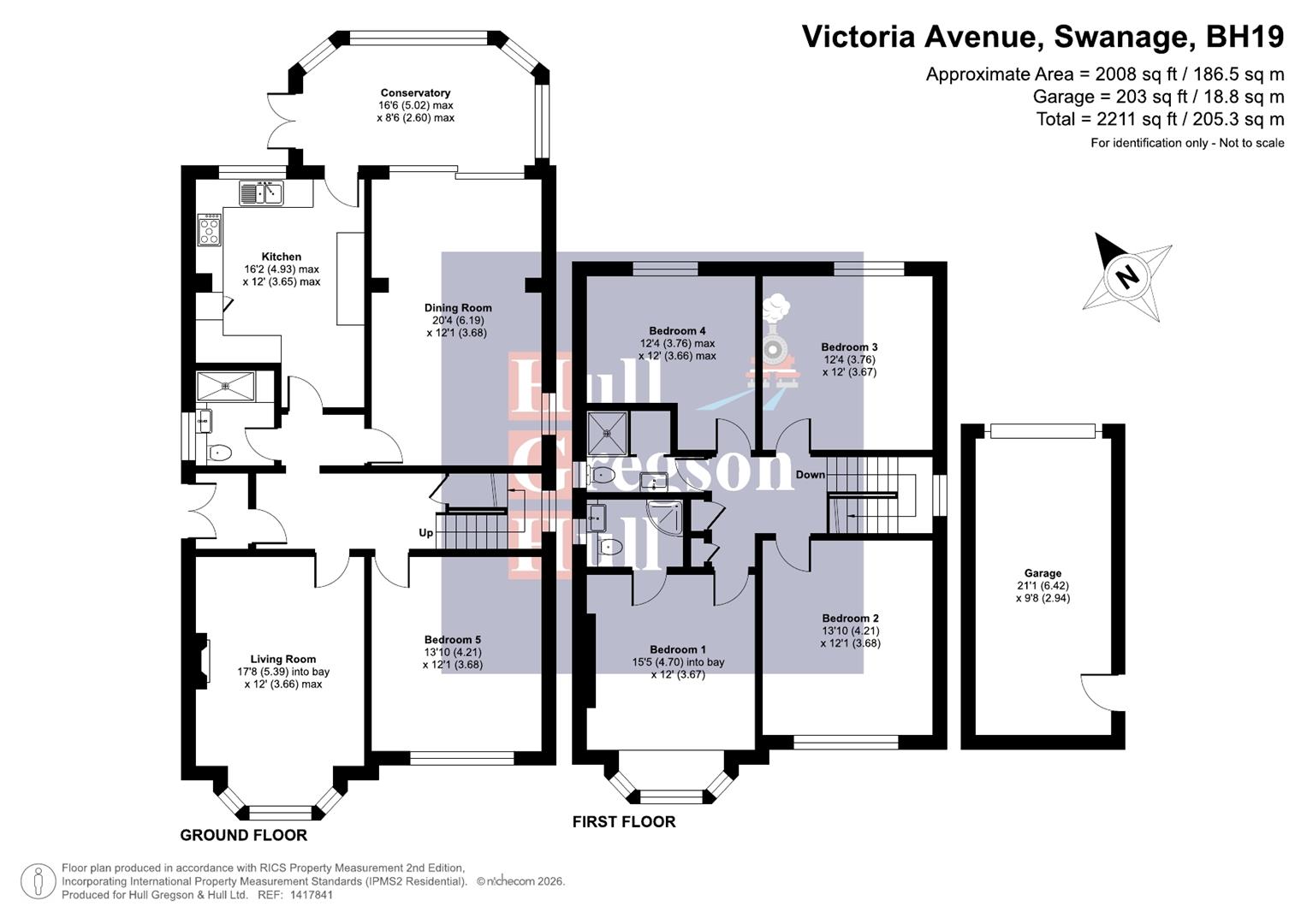 Floorplan for Victoria Avenue, Swanage