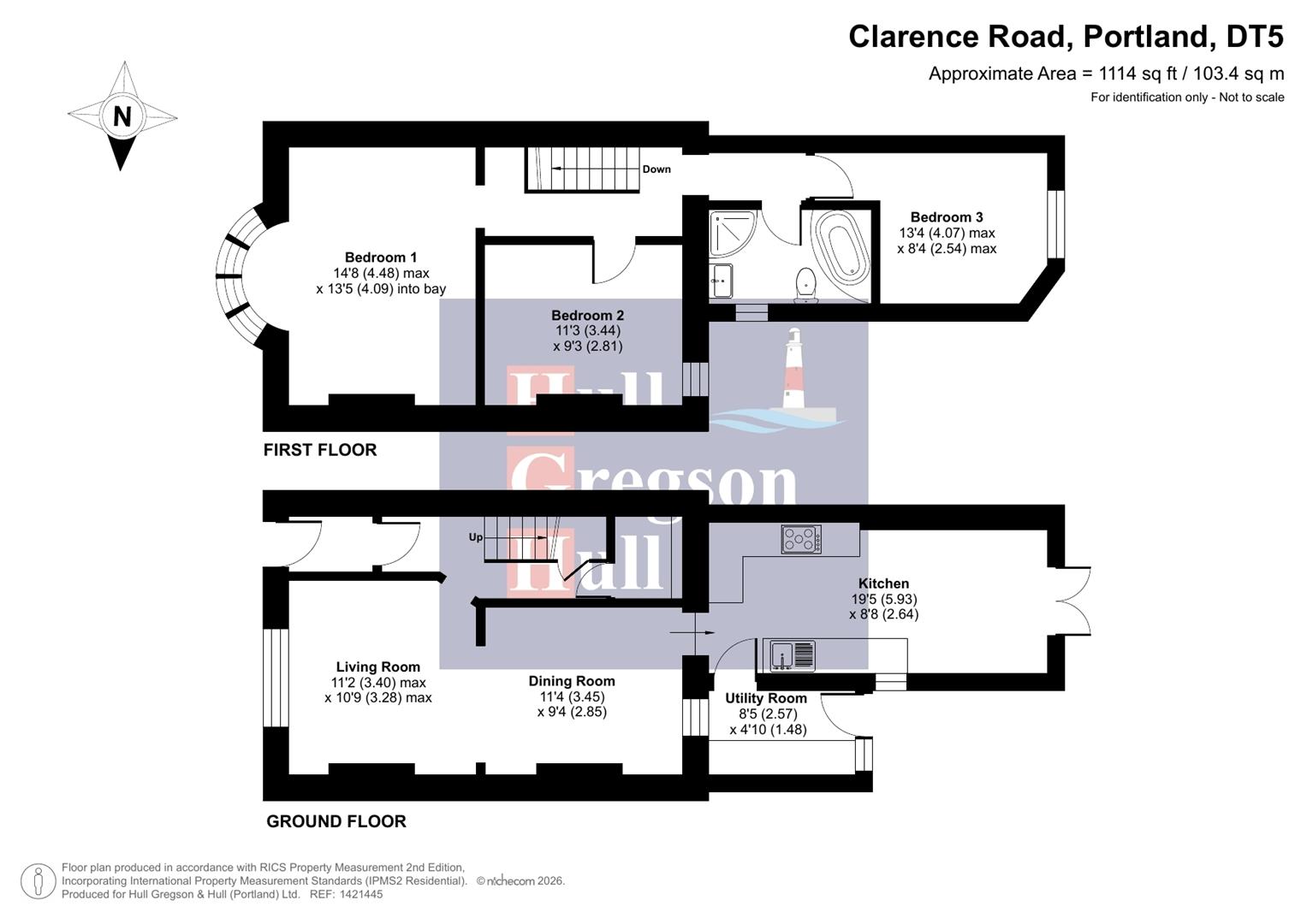 Floorplan for Clarence Road, Portland