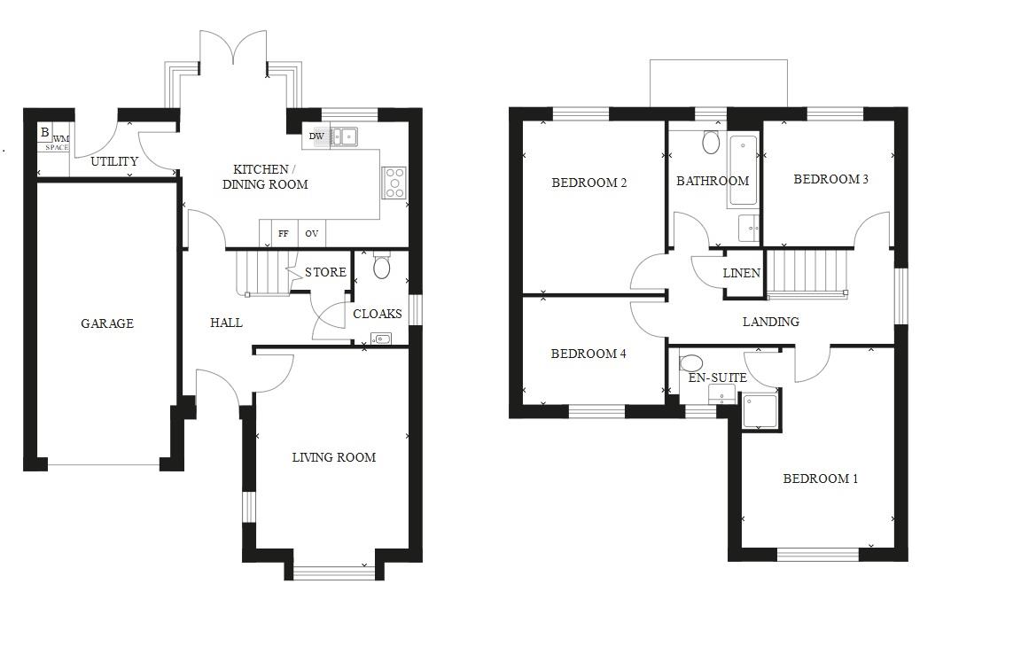 Floorplan for Maitland Close, Weymouth