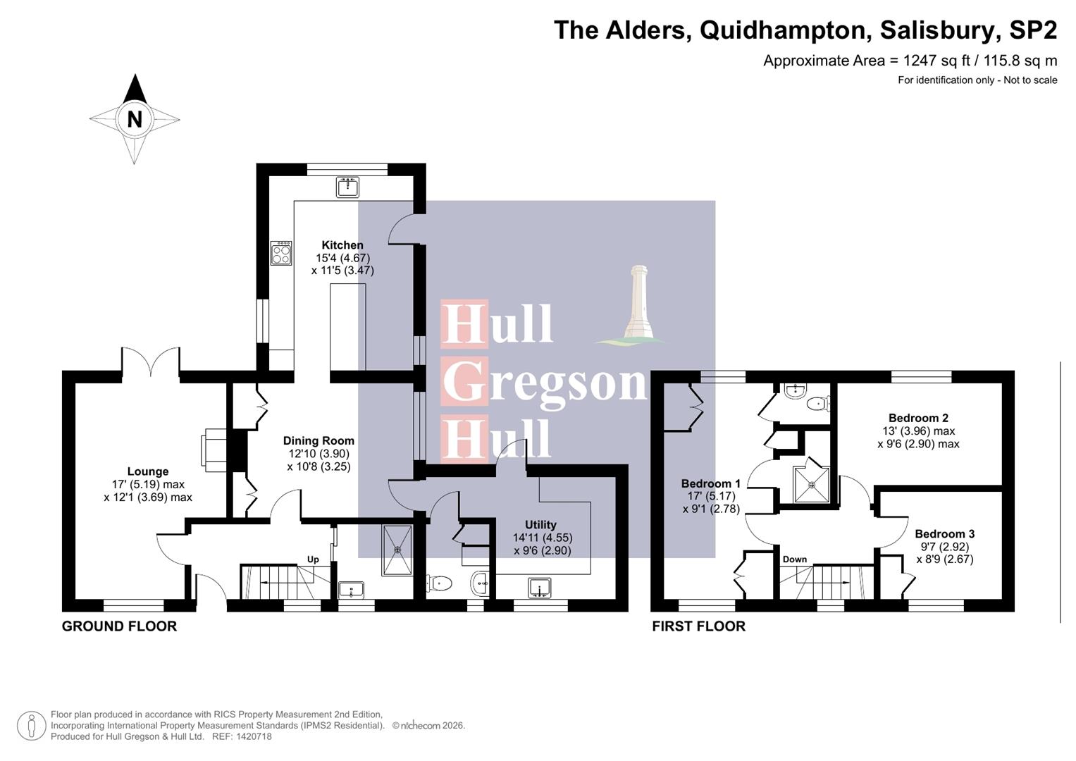 Floorplan for The Alders, Quidhampton, Salisbury