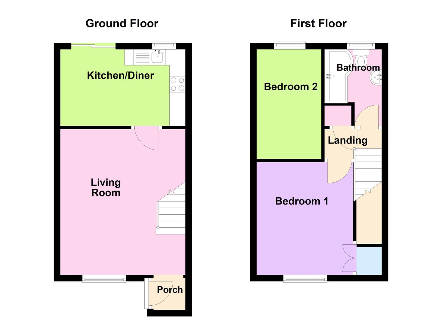 Floorplan for Alfred Road, Dorchester