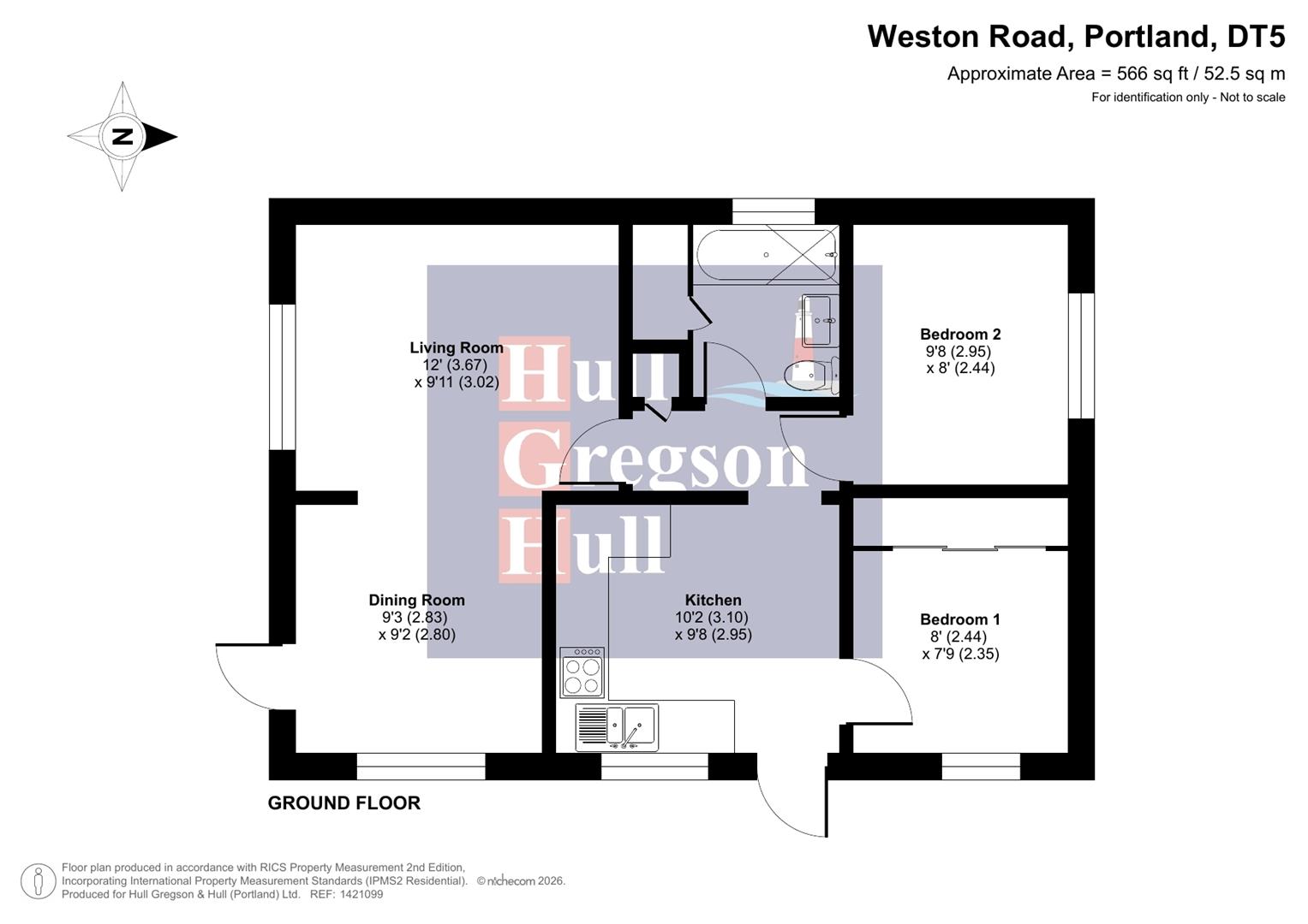 Floorplan for Weston Park Homes, Portland
