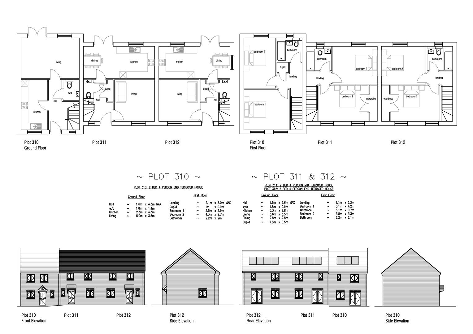 Floorplan for Plot 312 Curtis Fields, 43 Blossom Grove Weymouth, DT4 0FT