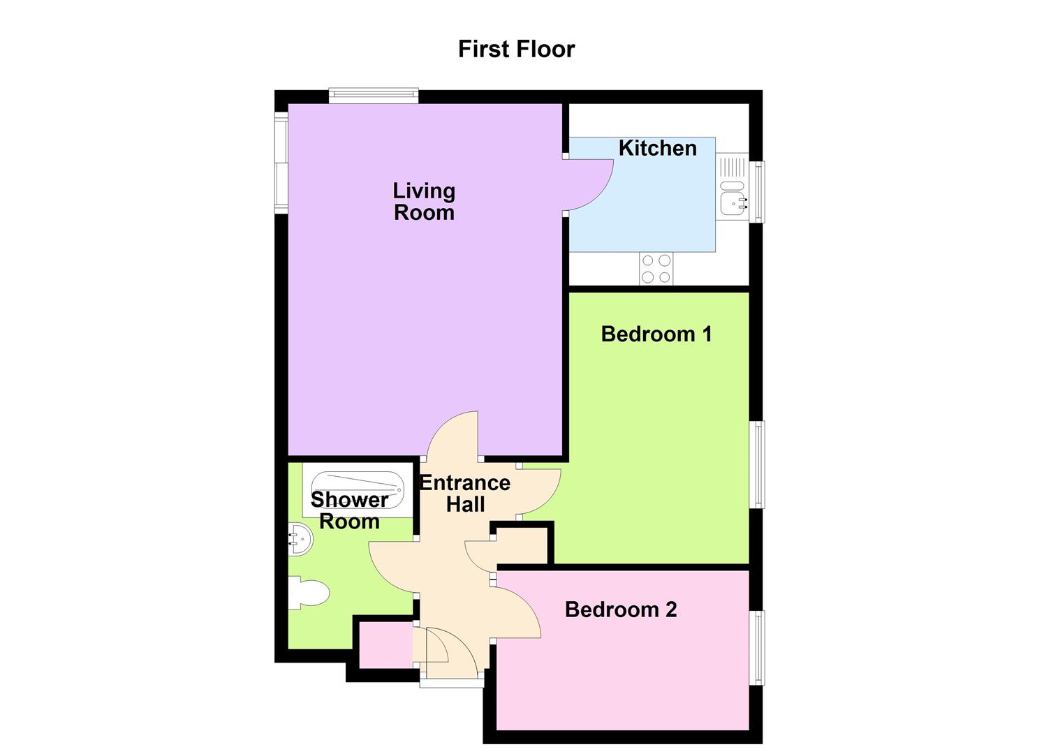Floorplan for Rodwell Road, Weymouth