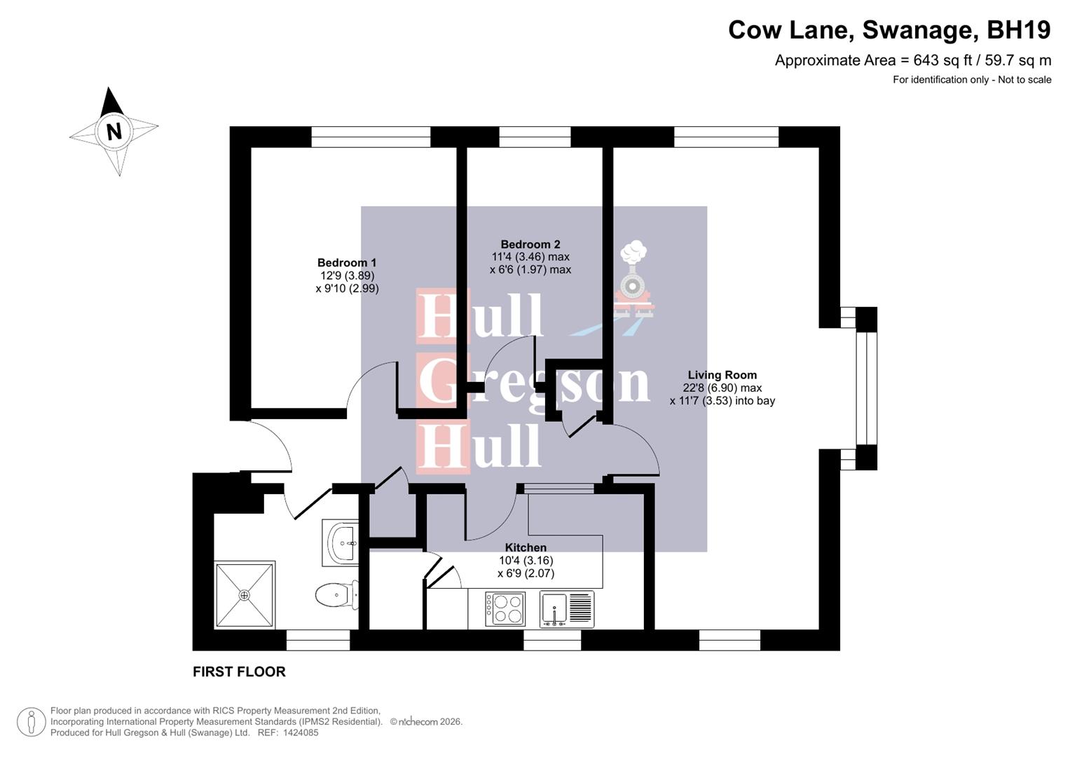 Floorplan for Cow Lane, Swanage