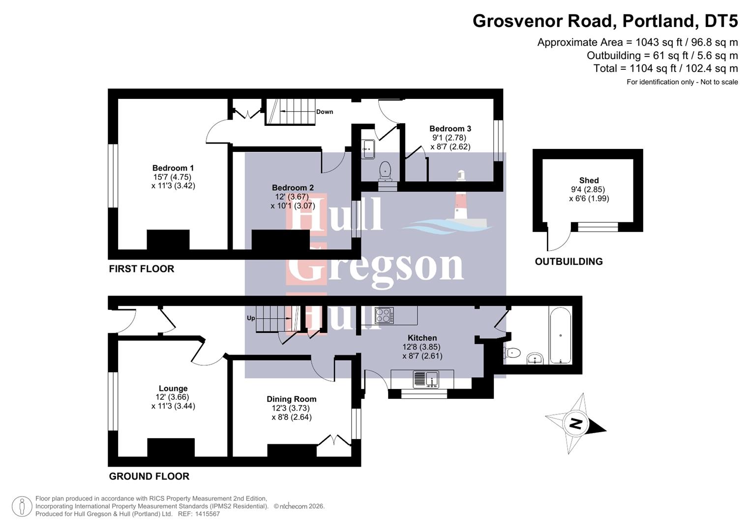 Floorplan for Grosvenor Road, Portland
