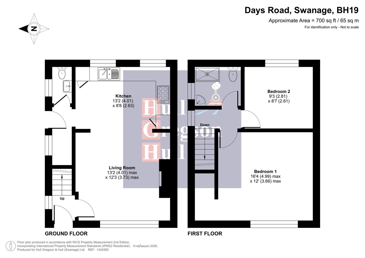 Floorplan for Days Road, Swanage