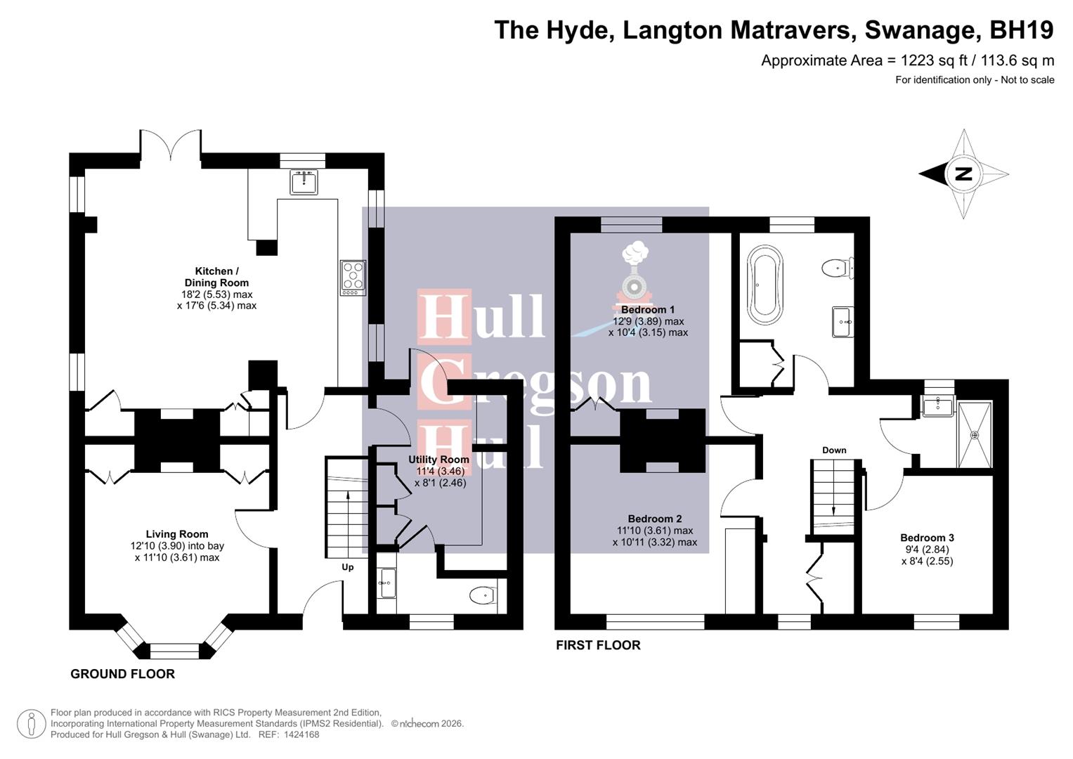 Floorplan for The Hyde, Langton Matravers, Swanage