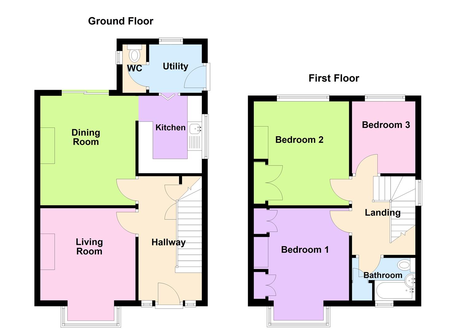 Floorplan for Knightsdale Road, Weymouth