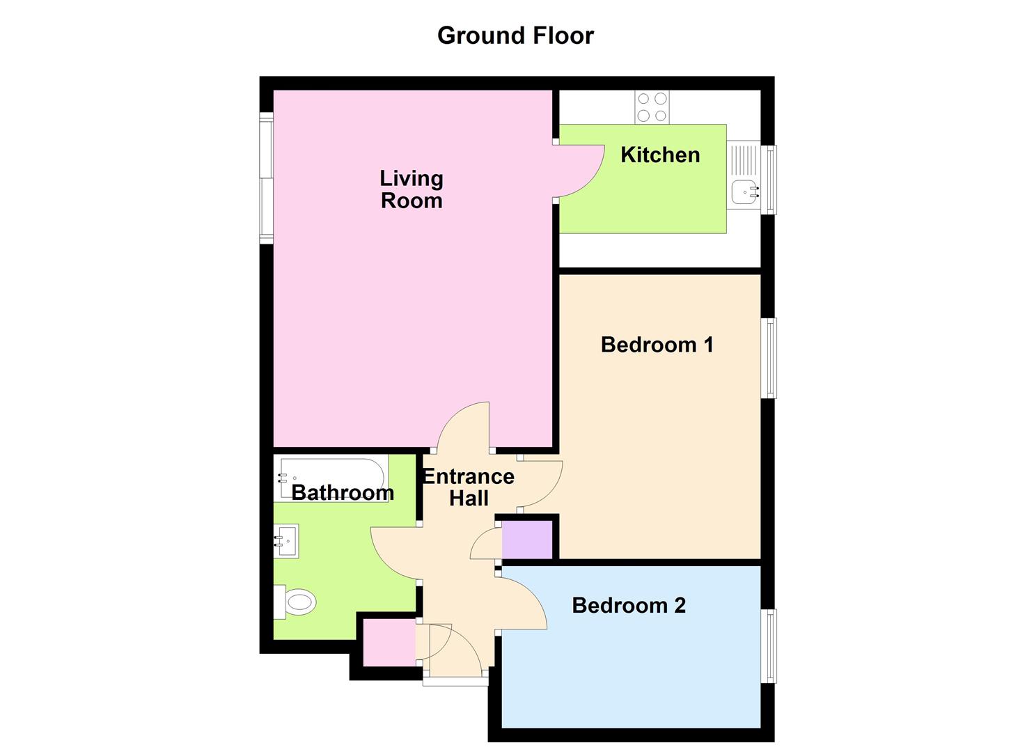 Floorplan for 2 Rodwell Lodge, Rodwell Road, Weymouth DT4 8QT