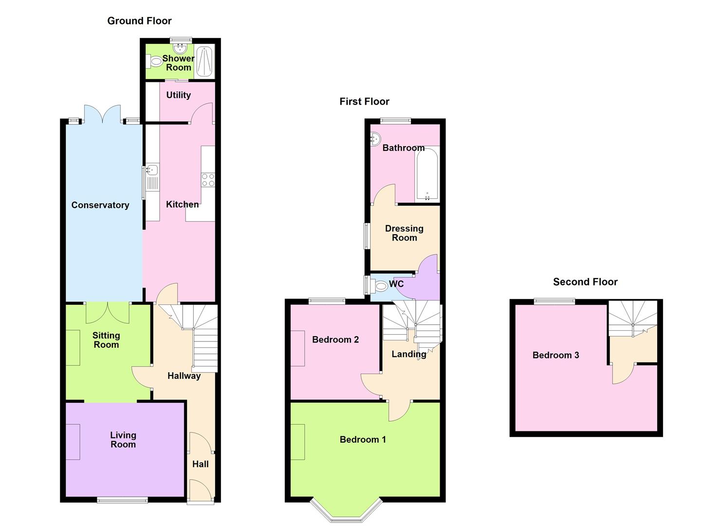 Floorplan for Charles Street, Weymouth