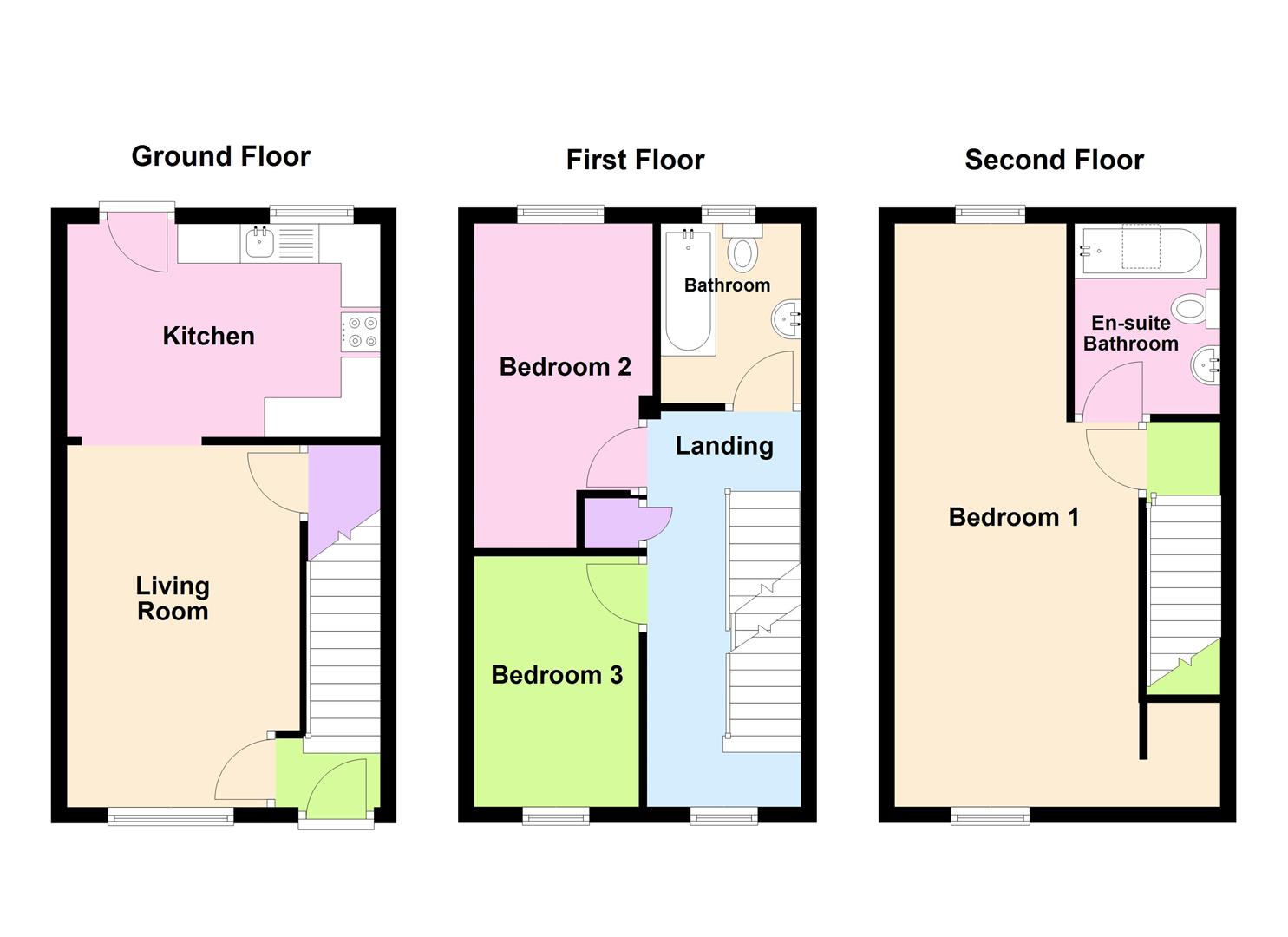 Floorplan for Wyke Square, Weymouth