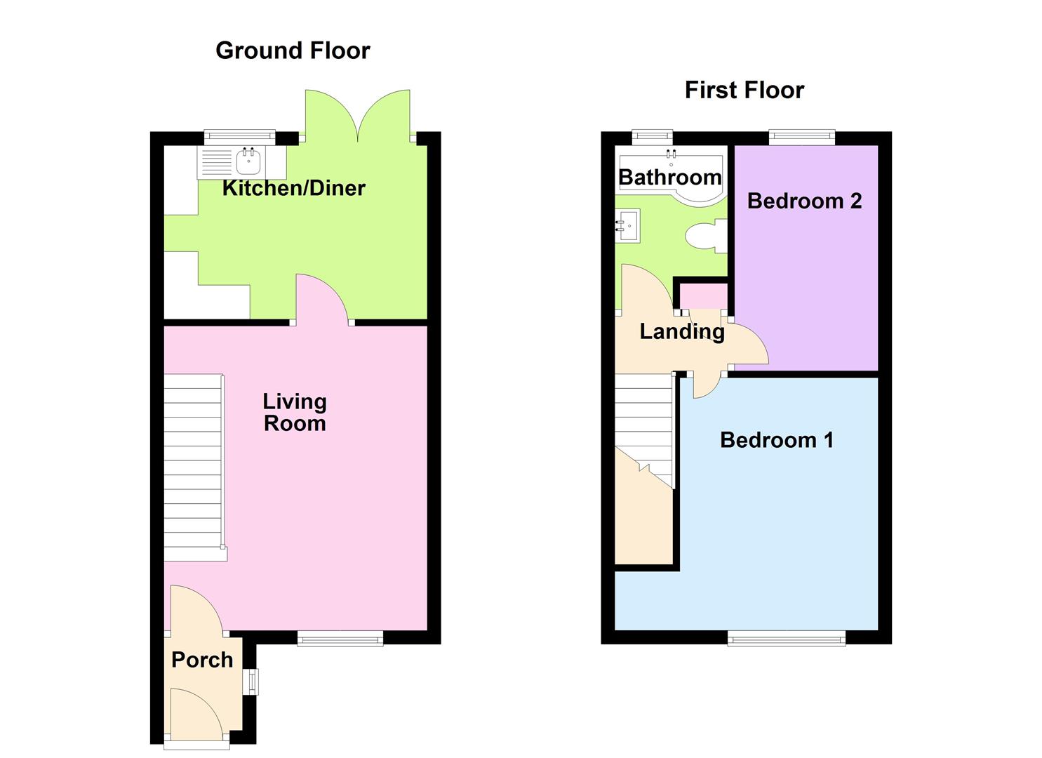 Floorplan for Balmoral Crescent, Dorchester