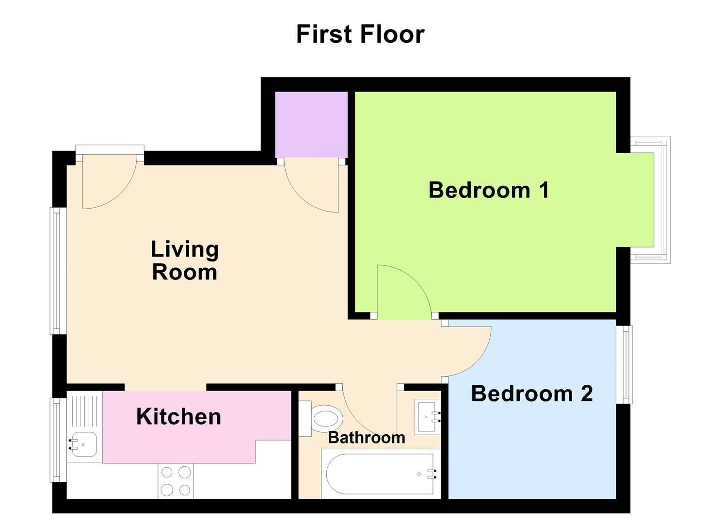 Floorplan for Louviers Road, Weymouth