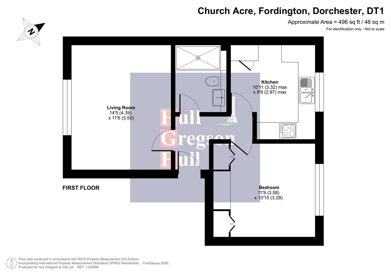 Floorplan for Church Acre, Fordington, Dorchester