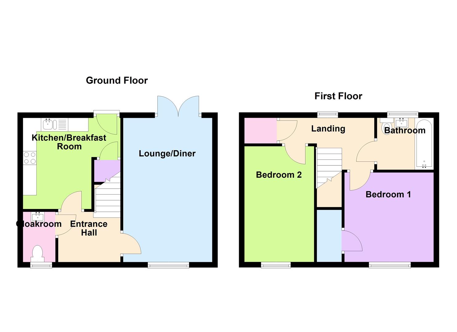 Floorplan for Orchard Way, Weymouth
