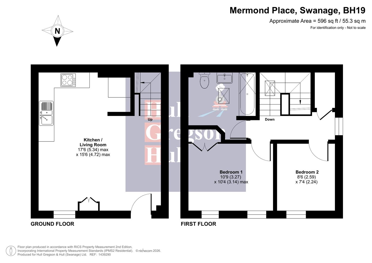 Floorplan for Mermond Place, Swanage