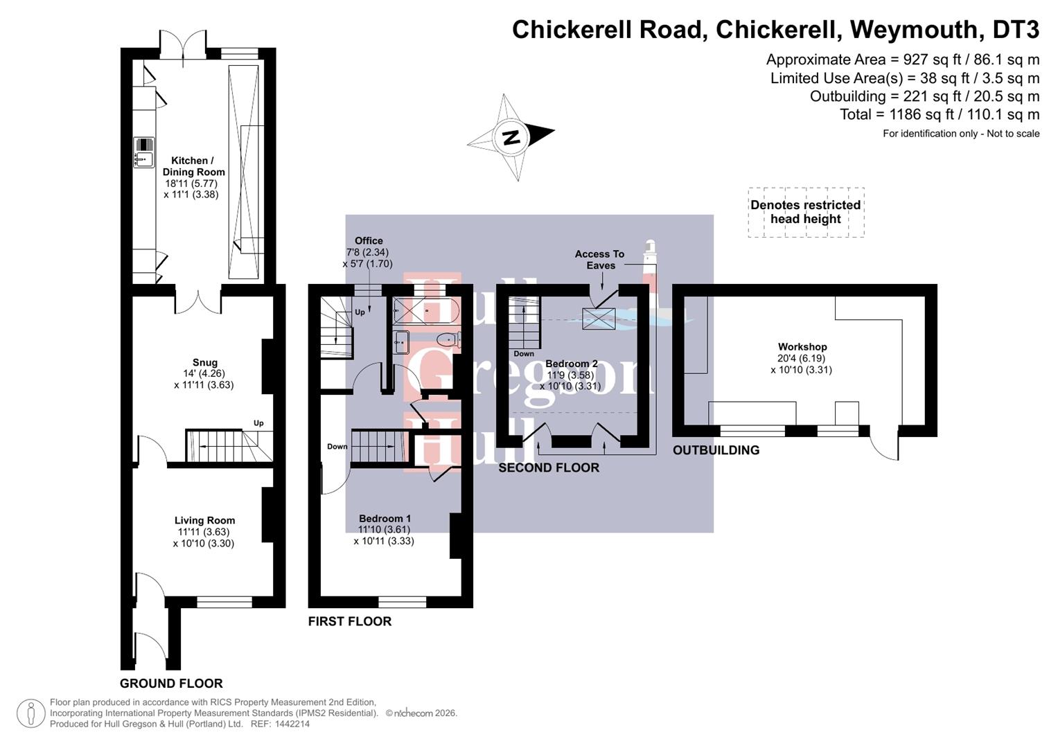 Floorplan for Chickerell Road, Chickerell, Weymouth