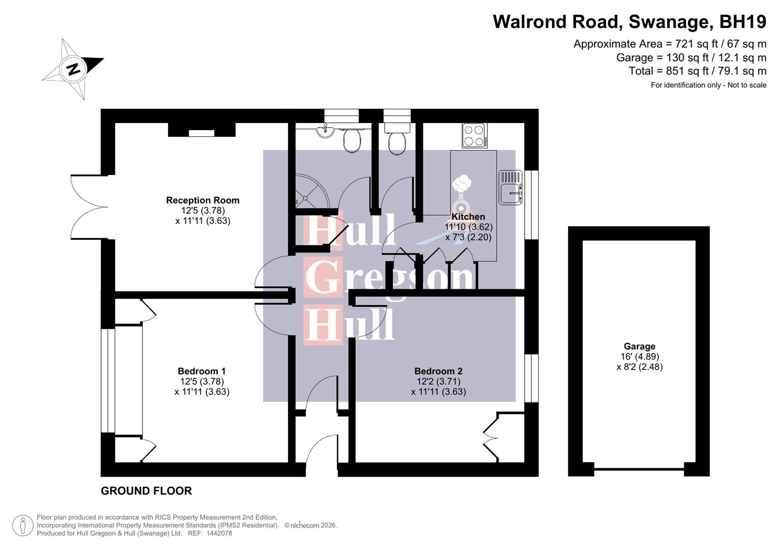 Floorplan for Walrond Road, Swanage