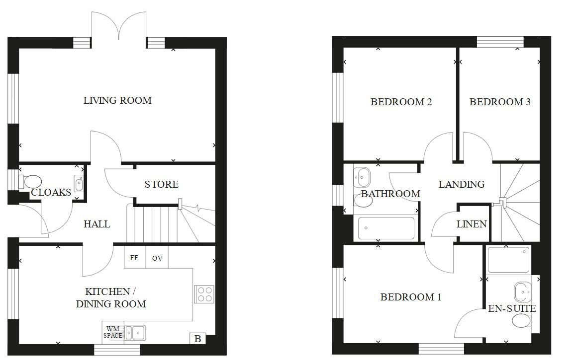 Floorplan for Leaside, Weymouth