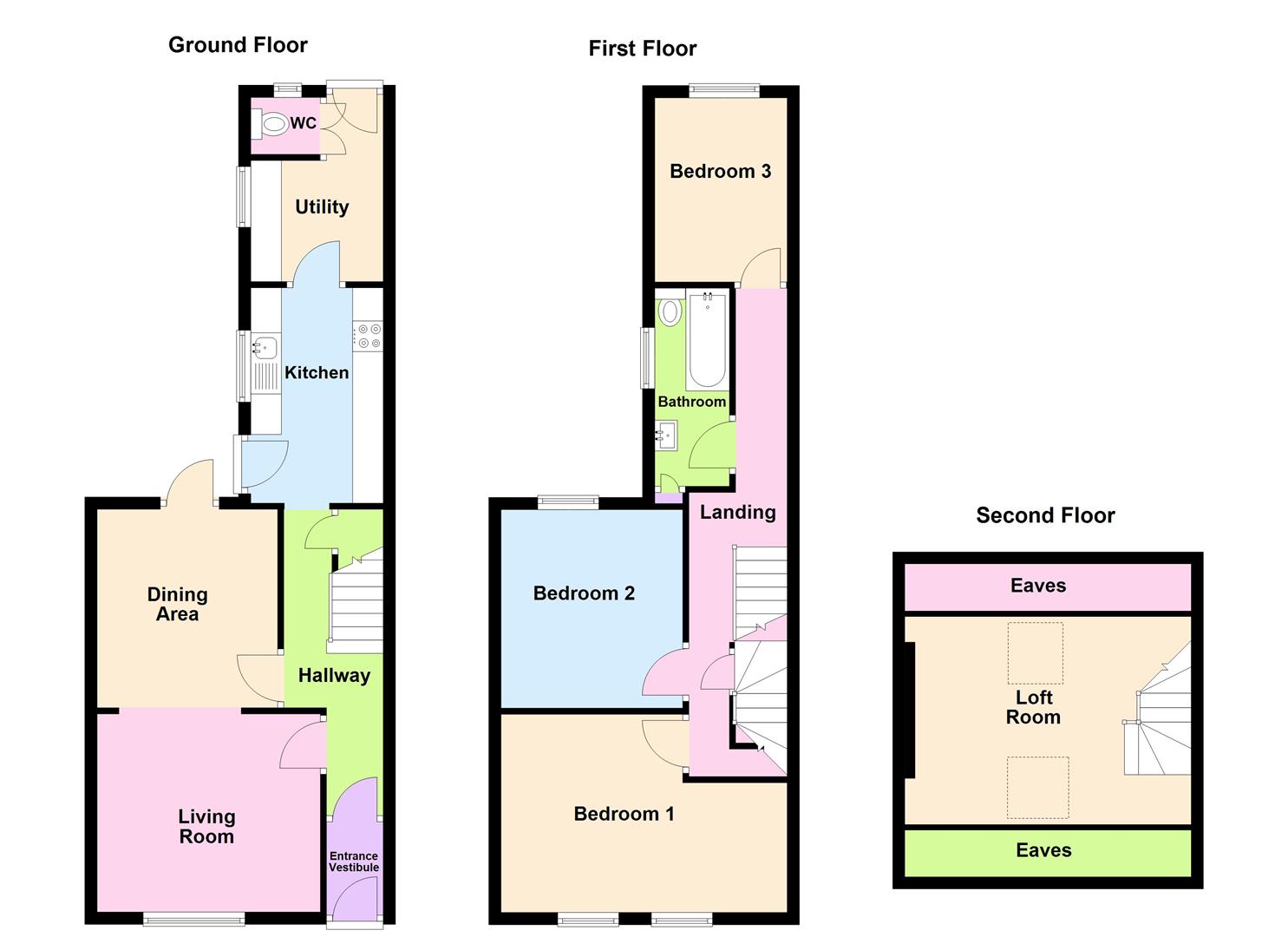 Floorplan for William Street, Weymouth