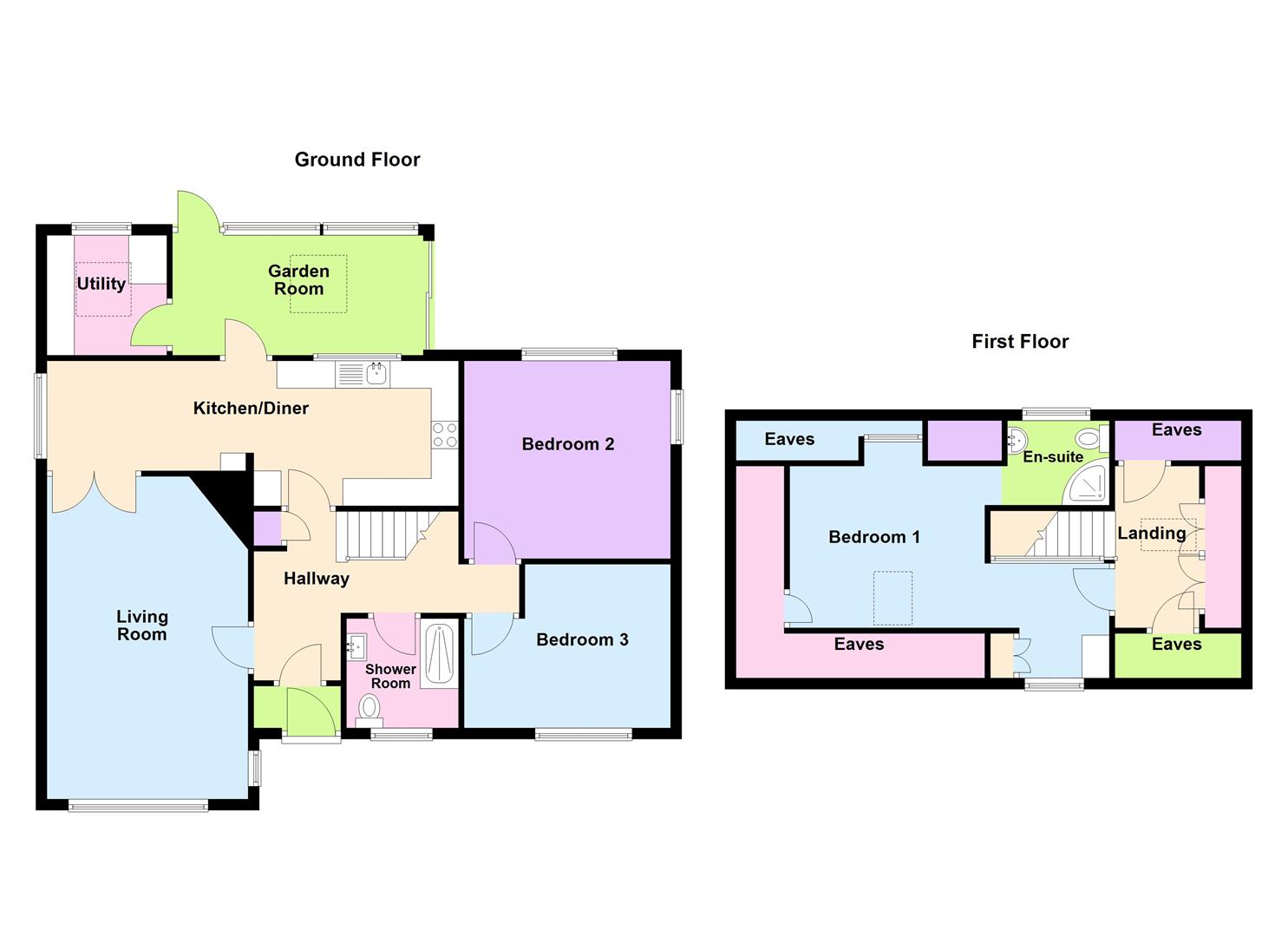 Floorplan for Overcombe Drive, Weymouth