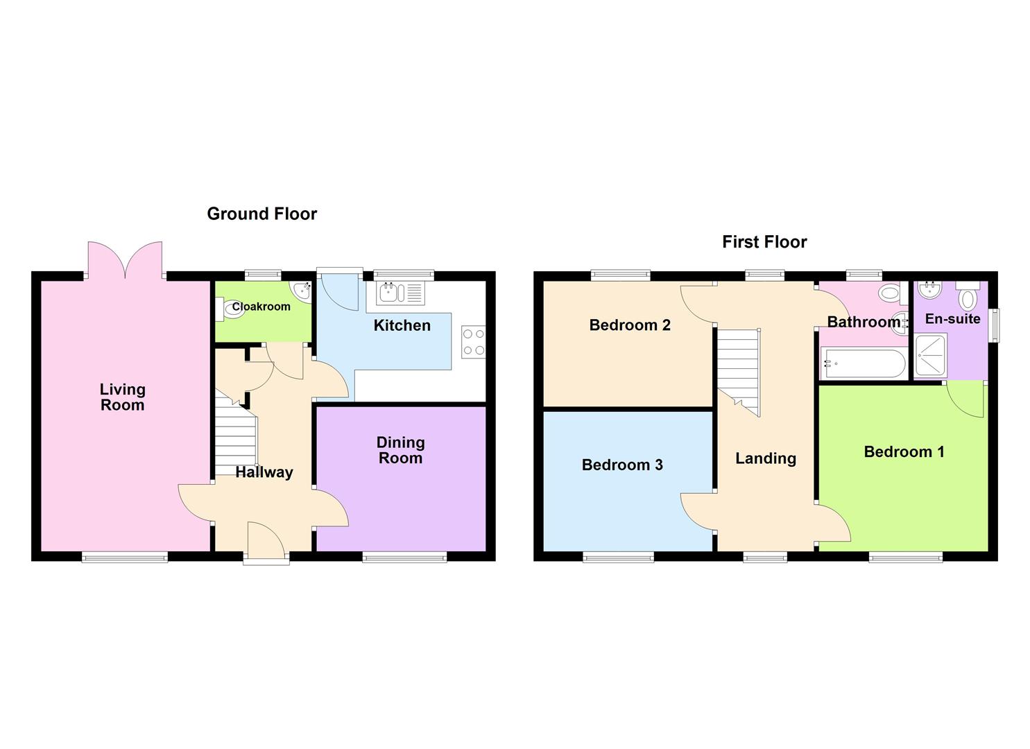 Floorplan for Brentmere Close, Redlands, Weymouth