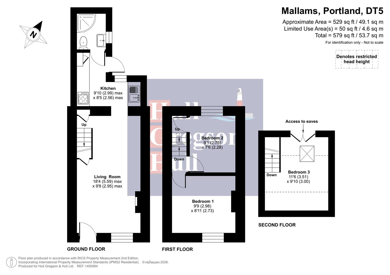 Floorplan for Mallams, Portland, Dorset