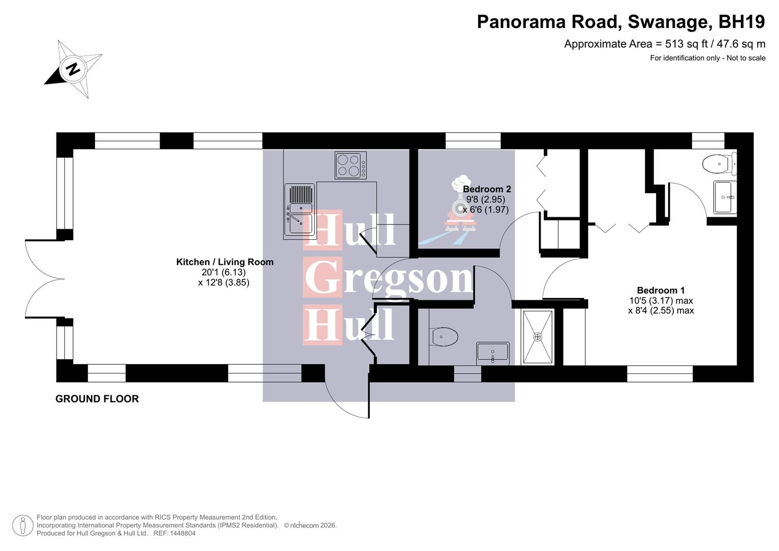 Floorplan for Poppy, Swanage Bay View, Swanage