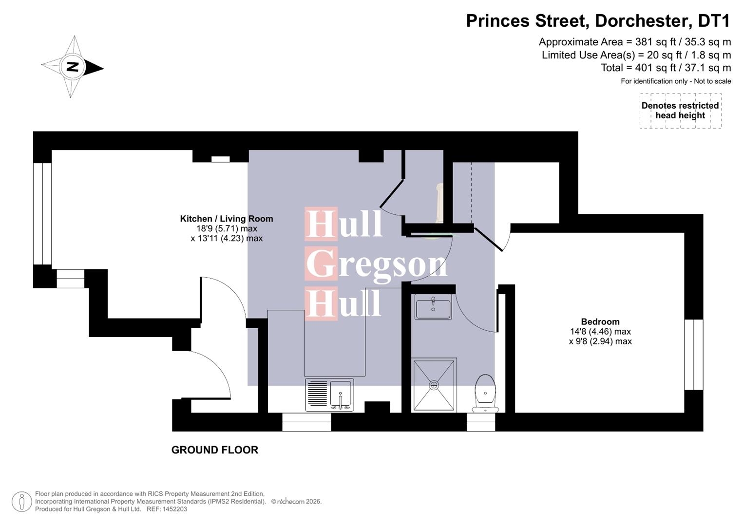 Floorplan for Princes street, Dorchester